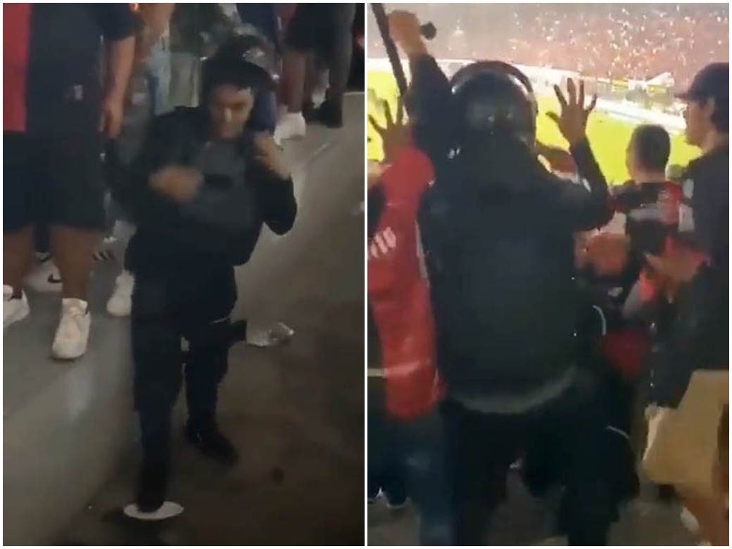  navijači pijanom policajcu u meksiku ukrali pendrek dok je plesao 