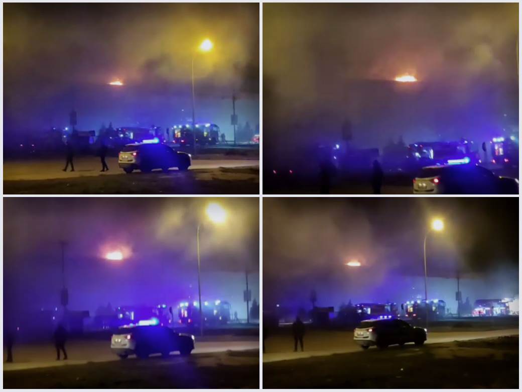  50 vatrogasaca cijelu noć gasilo požar u Novom Sadu: Gorio hipermarket, svjedoci objasnili kako je sve počelo! 
