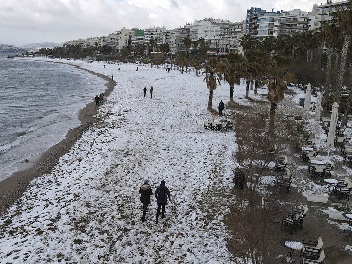  Snježni talas pogodio Grčku 