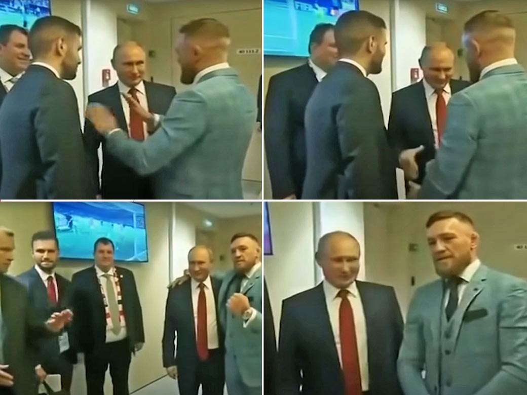  Susret Konora Mekgregora i Vladimira Putina na Svjetskom prvenstvu 