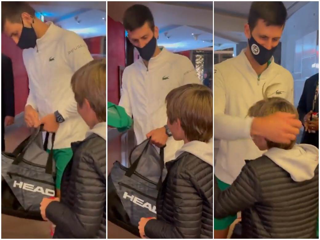  Novak Đoković poklonio majicu dječaku u Dubaiju 