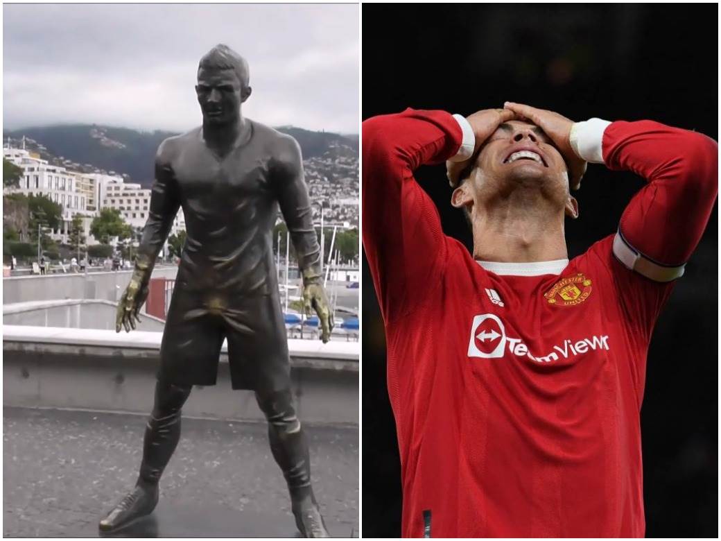 Navijači uništili Ronaldovu statuu 