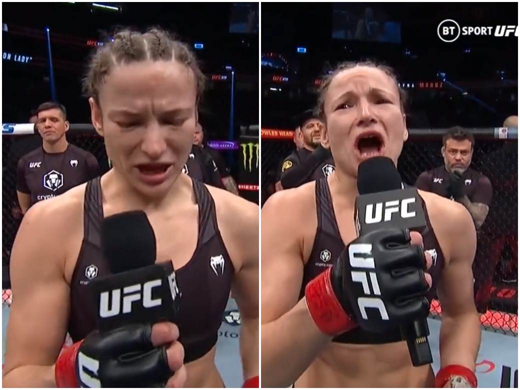  Marina Moroz plakala nakon pobjede u UFC 