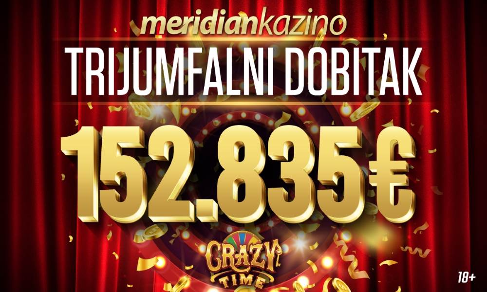  GORI INTERNET: Igrač na Meridianovom kazinu dobio više od 150.000 evra! 