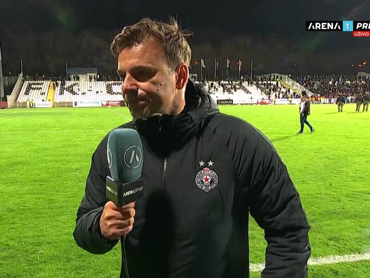  Aleksandar Stanojević poslije utakmice Čukarički Partizan Ne mogu da pričam stalno isto 