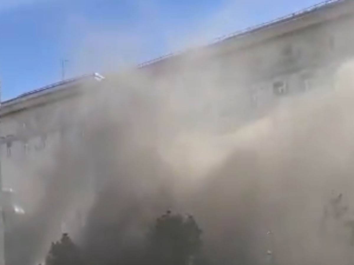  Požar u gradskoj upravi u Moskvi 