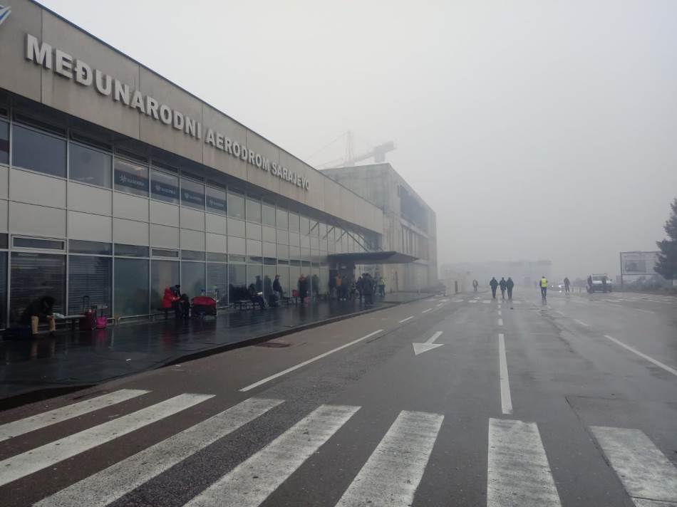  Problemi zbog snijega na sarajevskom aerodromu 