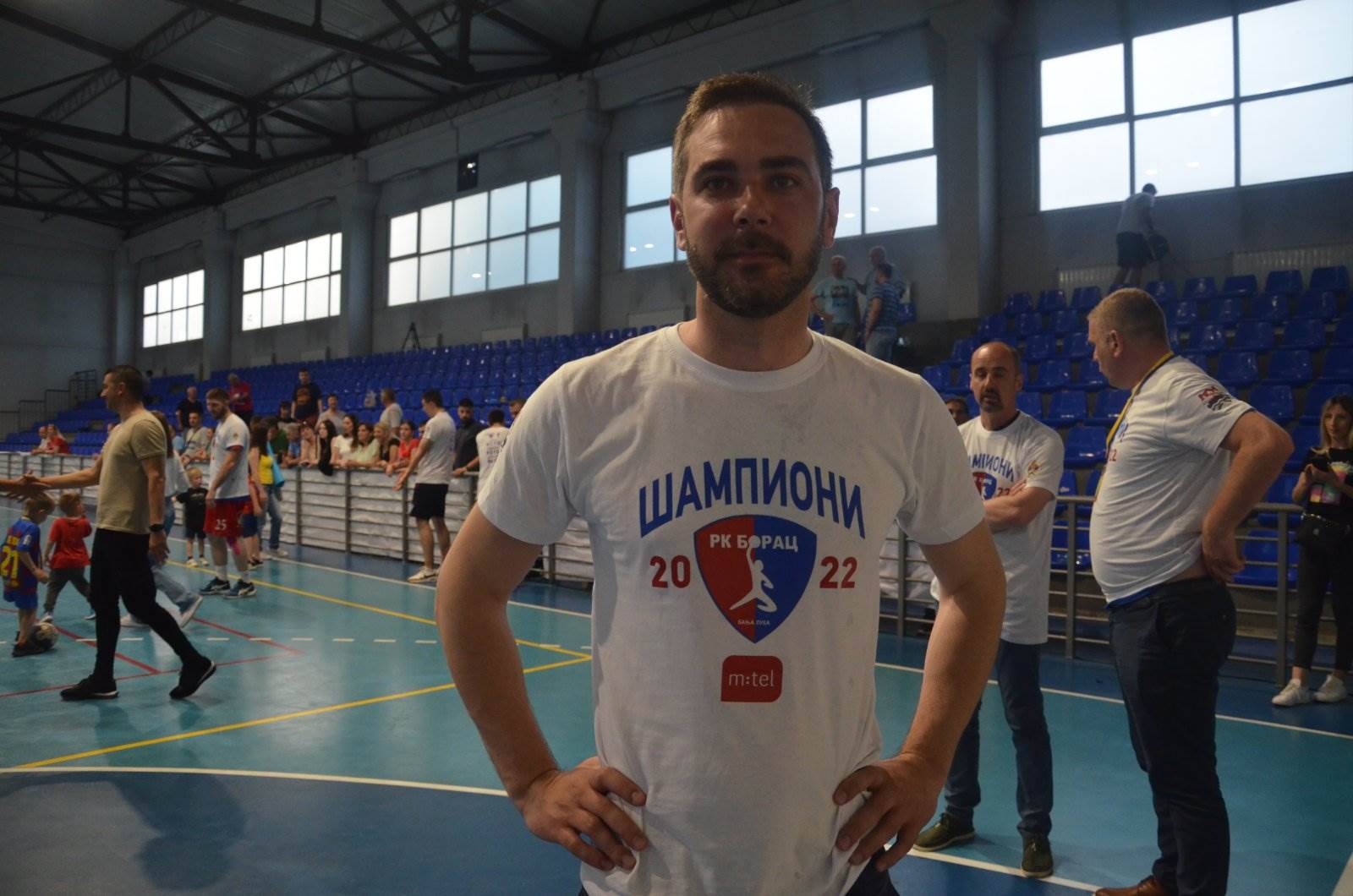  Trener Borca m:tel Mirko Mikić zadovoljan nakon šeste titule šampiona BiH 