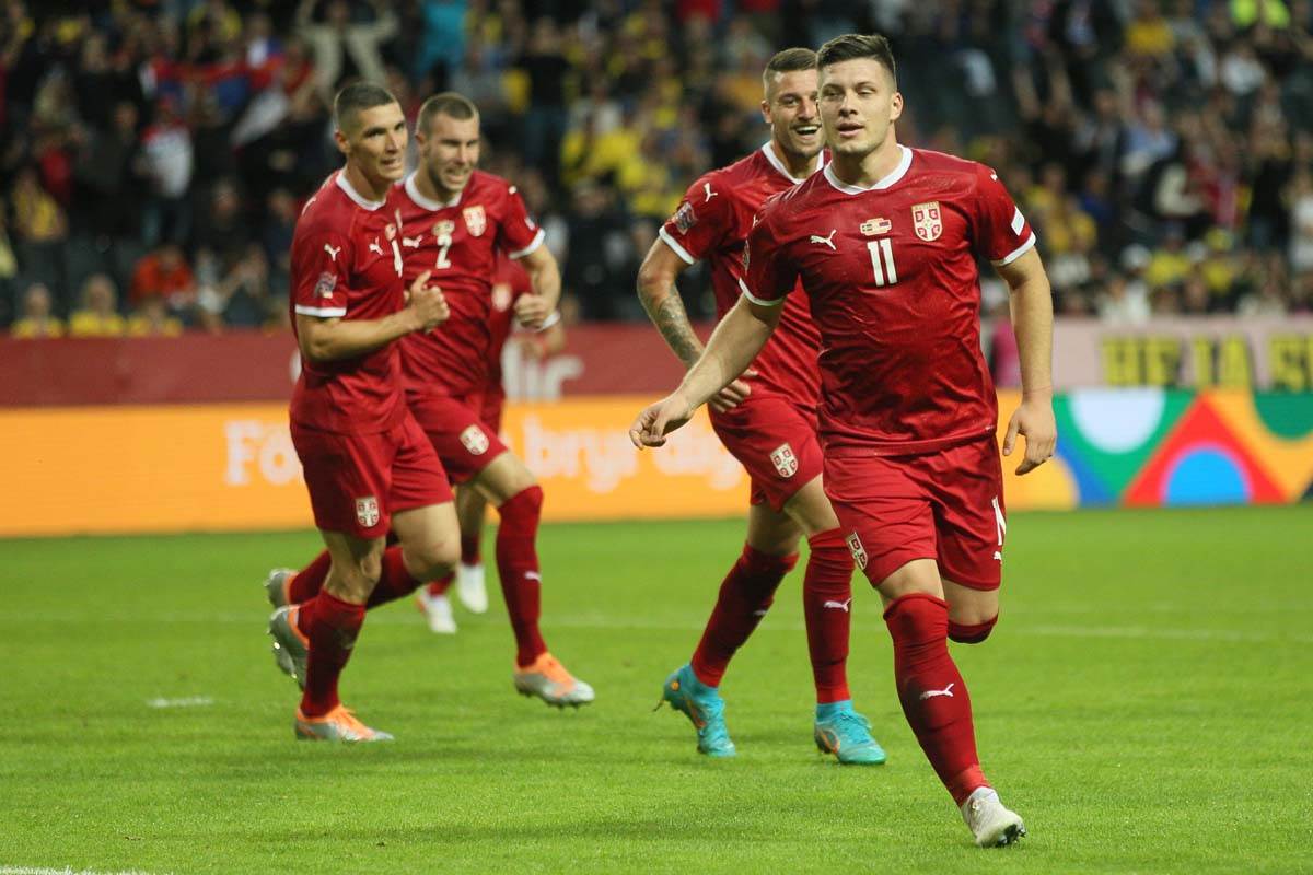  Luka Jović zadovoljan postignutim golovima u dresu Srbije 