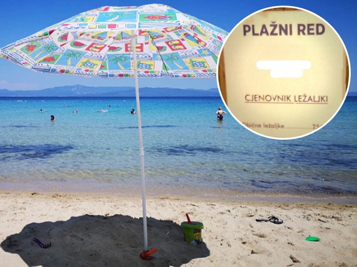  Na jednoj plaži u Crnoj Gori: Najjeftinija ležaljka - 25 evra za sat vremena 