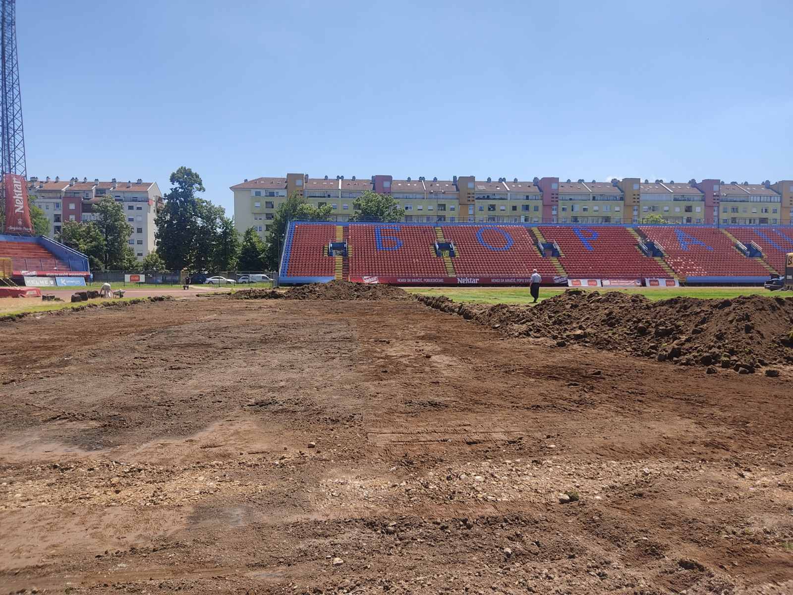  nastavljeni radovi na Gradskom stadionu Banjaluka FOTO, VIDEO 