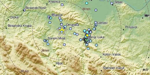  Zemljotres u Omarskoj 