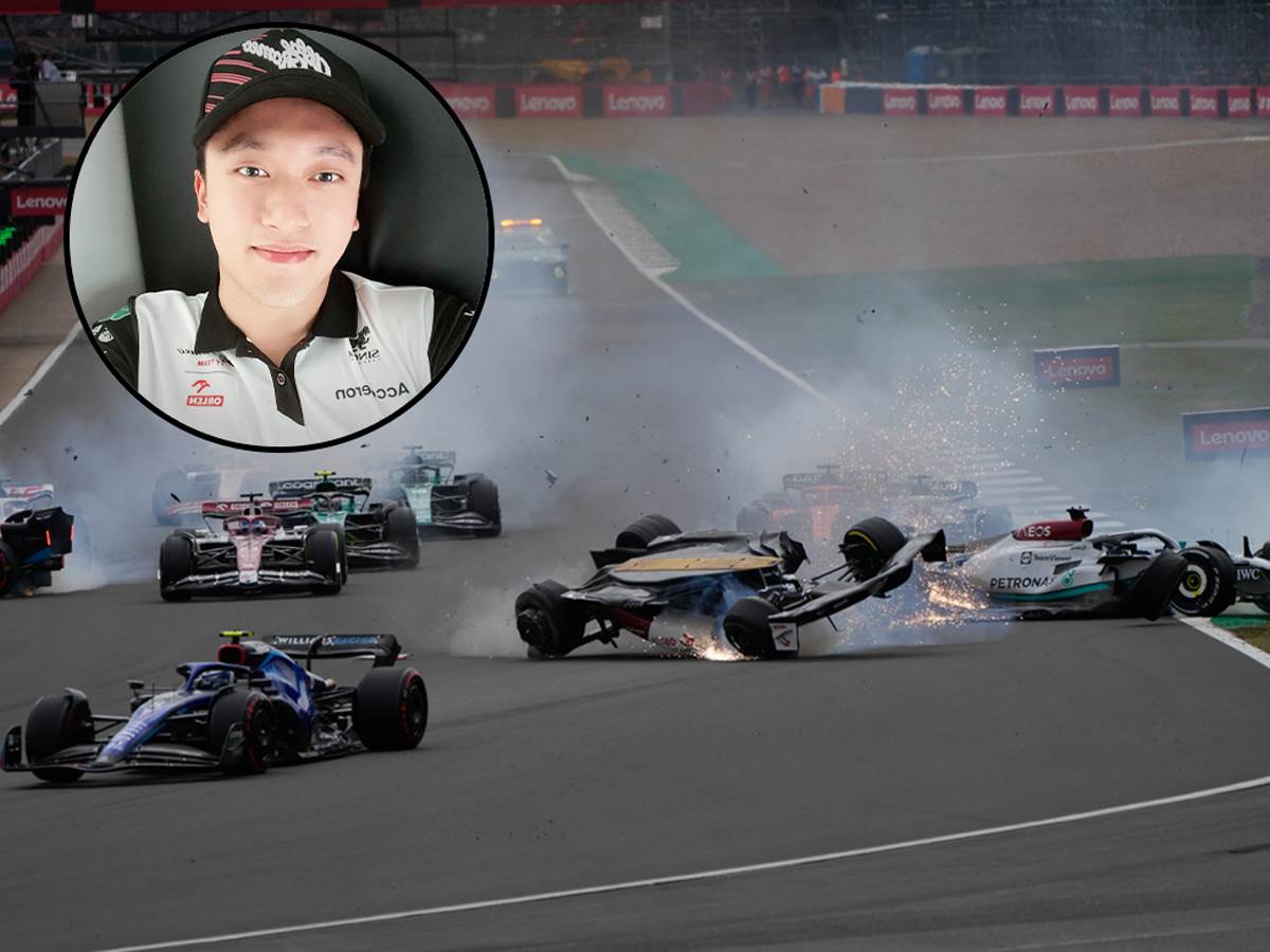  slika kineskog vozača formule 1 poslije udesa  