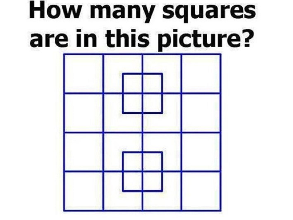  zagonetka koliko ima kvadrata na slici 