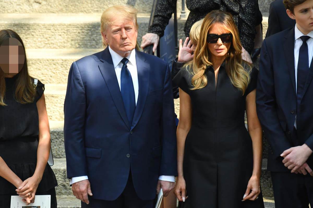  Donald Tramp i porodica na sahrani Ivane Tramp 