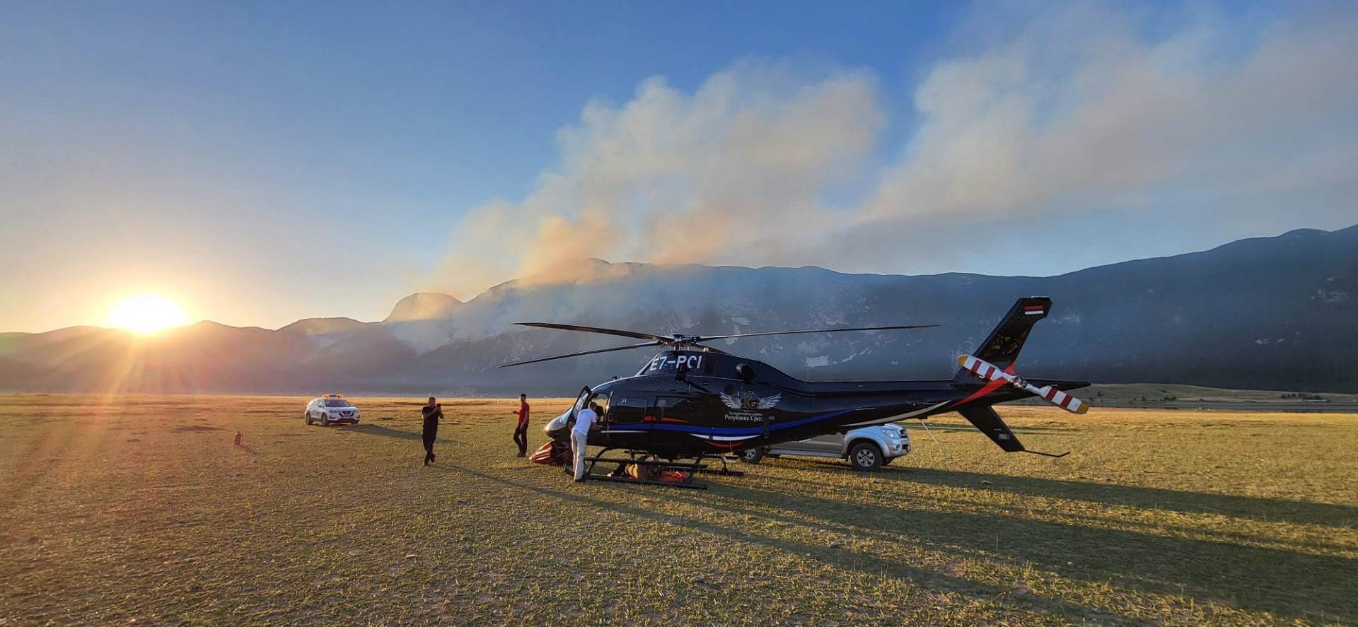  Helikopter iz Srpske gasi požar na Blidinju 