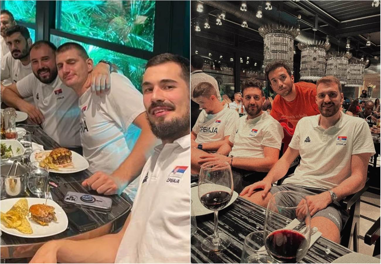  Bogdan Bogdanović fotografisao košarkaše Srbije u restoranu u Istanbulu 