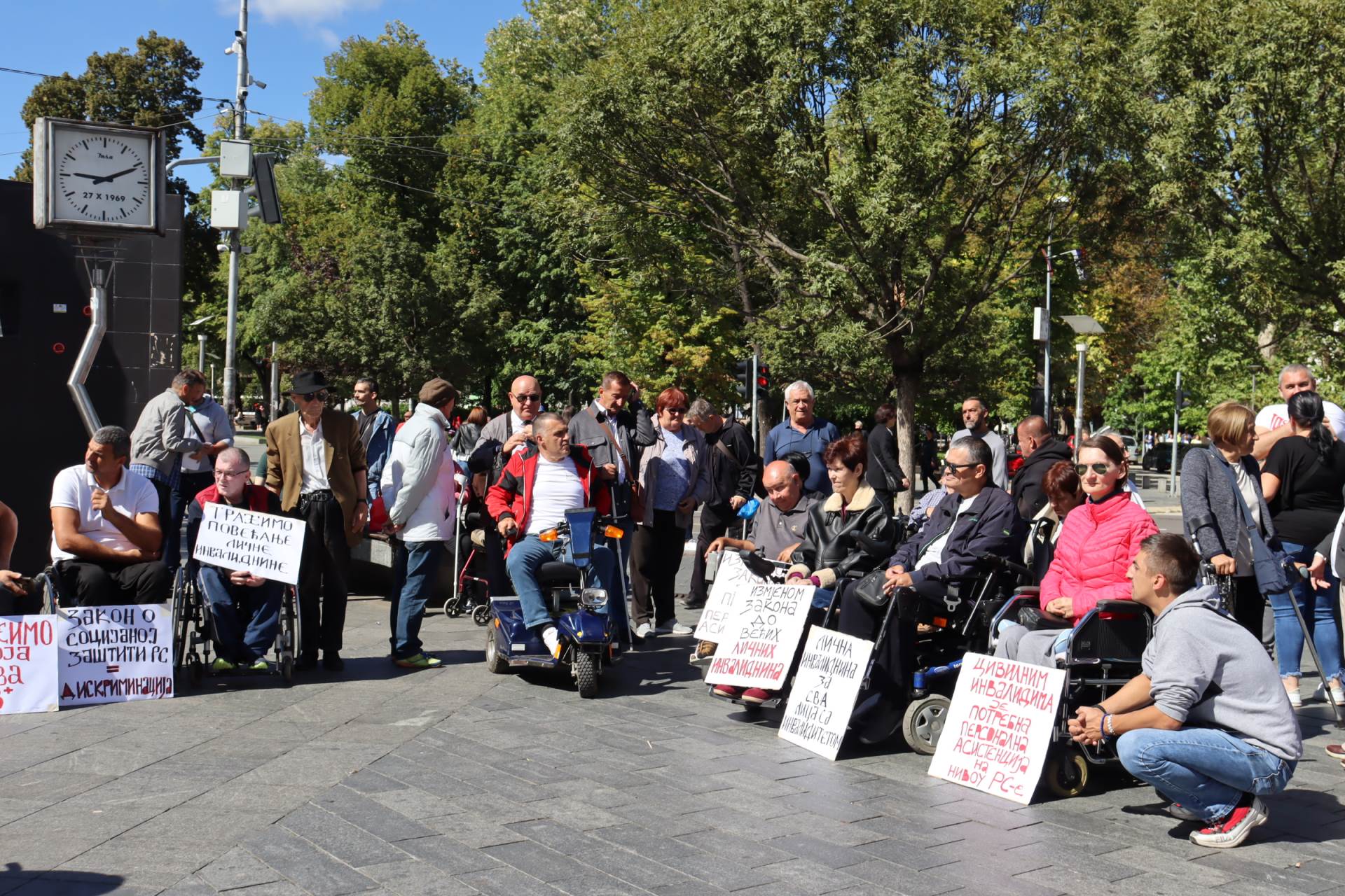  Protest osoba sa invaliditetom u Banjaluci 