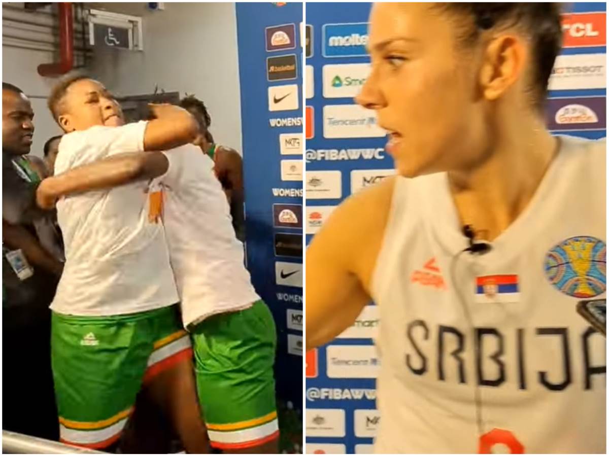  Tuča košarkašica Malija poslije poraza od Srbije 
