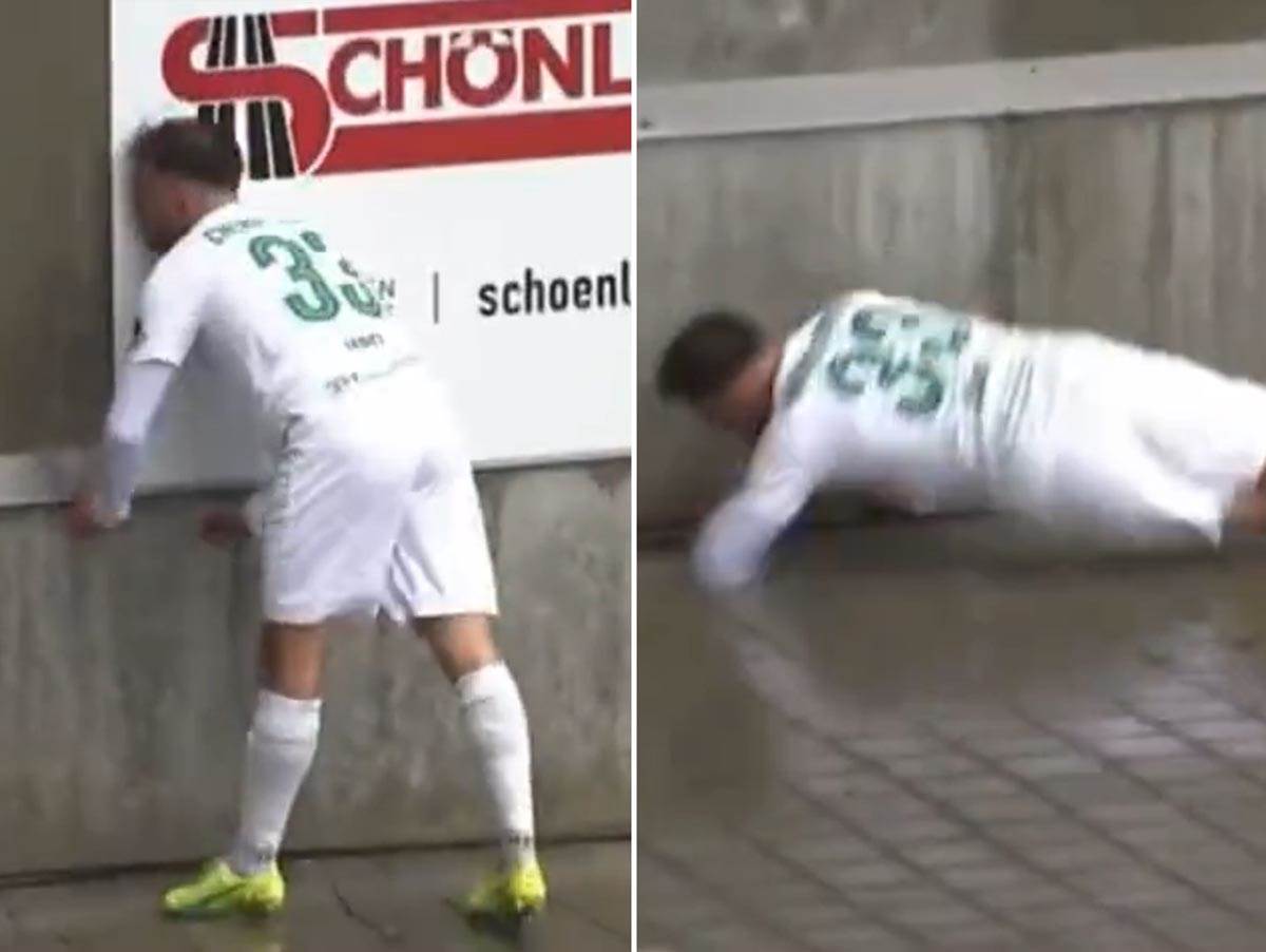  Fudbaler udario u betonski zid na utakmici u Njemačkoj 
