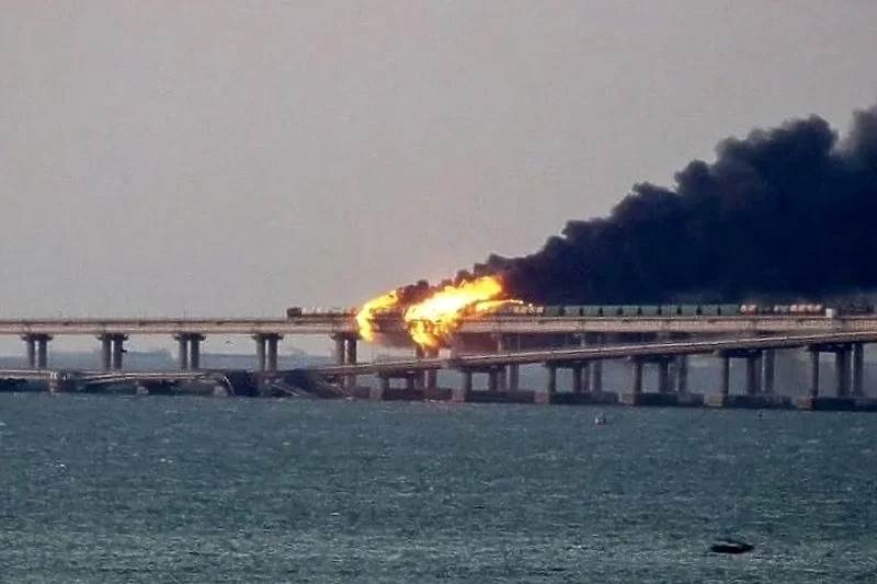  Požar na Krimskom mostu 