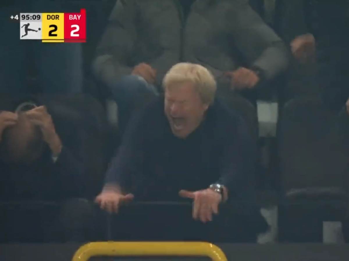  Oliver Kan poludio nakon izjednačujućeg gola Borusije Dortmund 