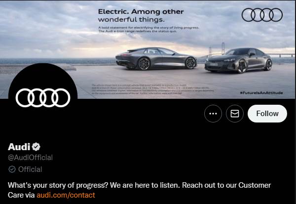  Audi se povukao s Twittera 