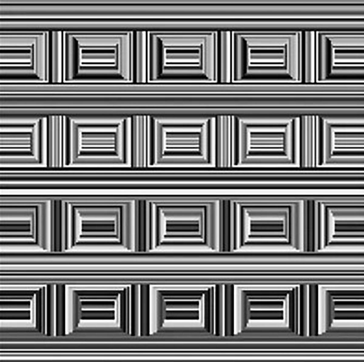  Optička iluzija krugovi u kvadratu 