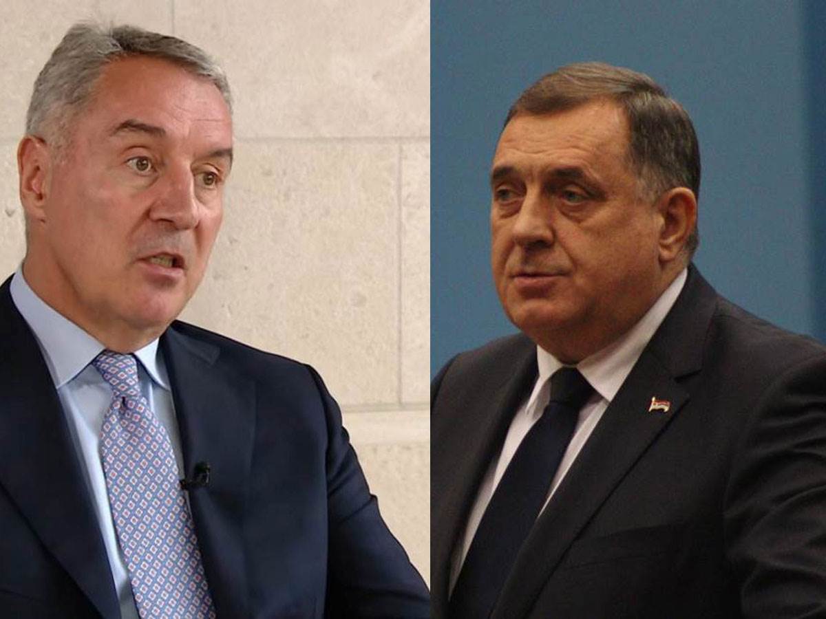  Dodik odgovorio Đukanoviću na prozivke o Rusiji 