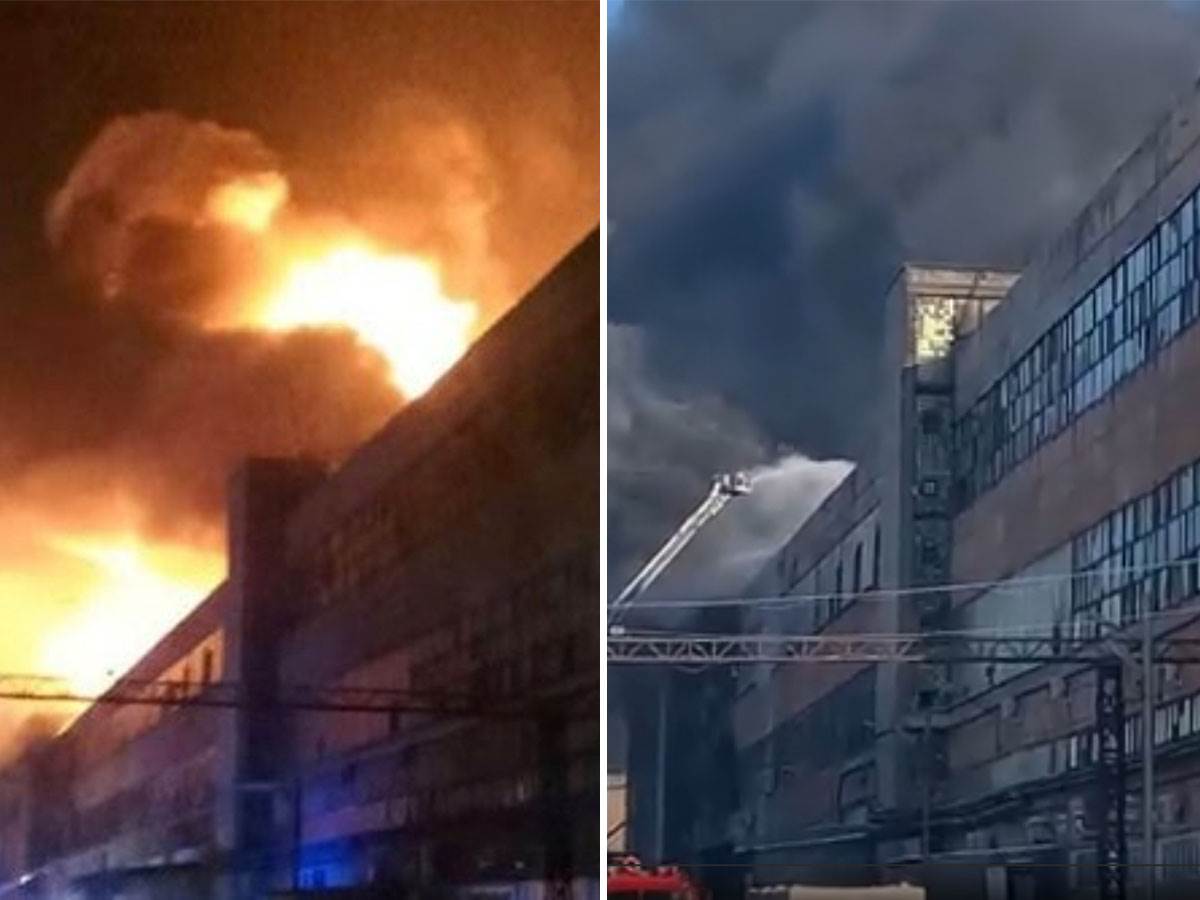  Zapalila se fabrika u Moskvi 
