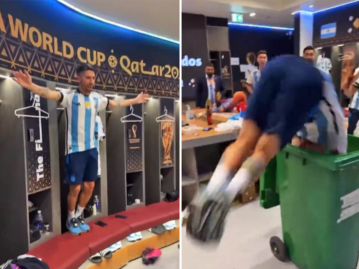  Fudbaler Argentine skače u kantu za smeće 