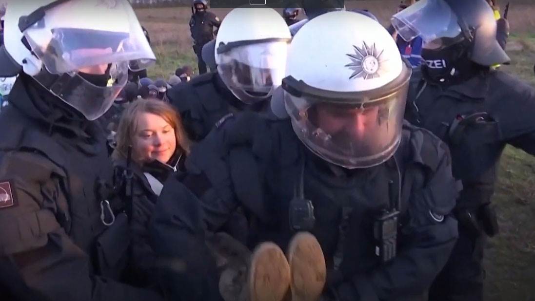  Greta Tunberg na protestima u Njemačkoj zbog uglja 
