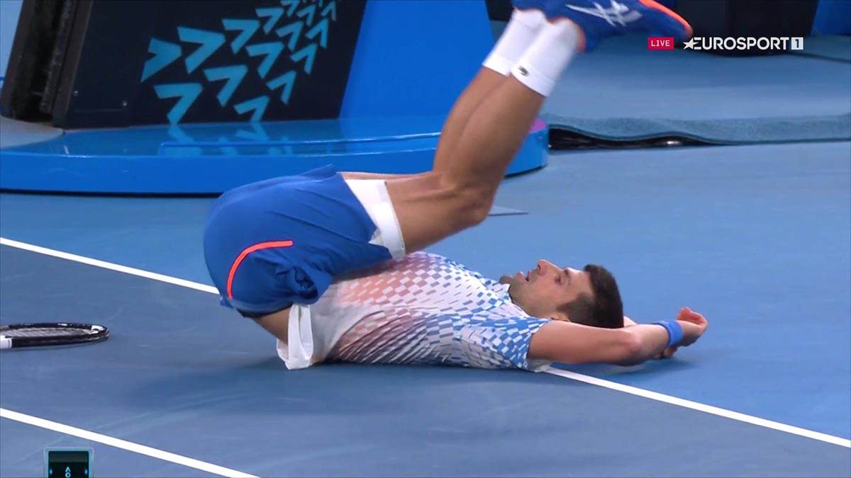  Novak Đoković na Australijan openu igrao sa rupturom zadnje lože 