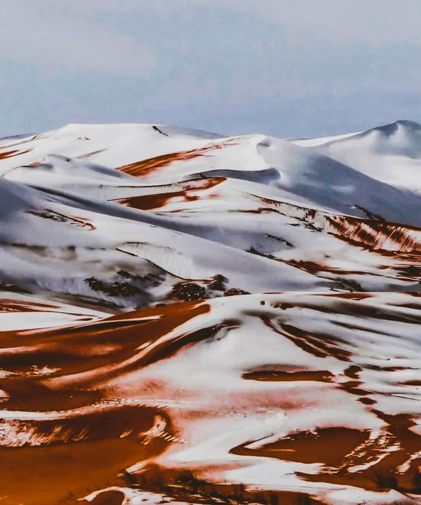  Snijeg u pustinjama Alžira 