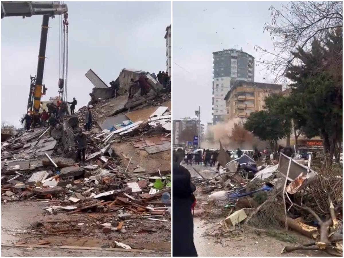  Ruše se zgrade u Turskoj nakon zemljotresa 