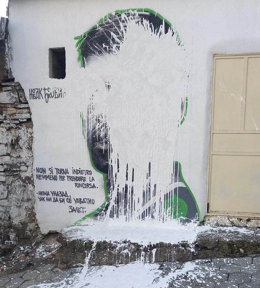  uništen murala novaka đokovića na kosovu 