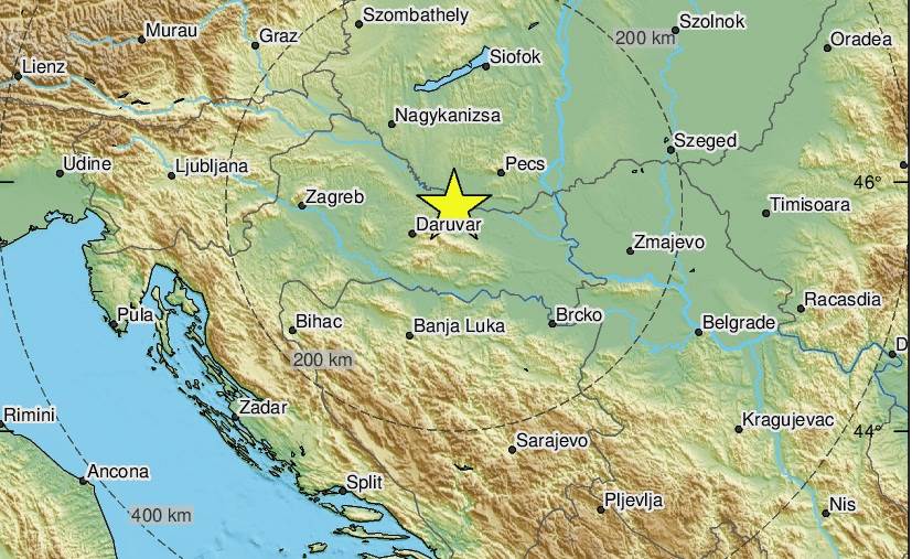  Zemljotres u Hrvatskoj osjetio se u RS 