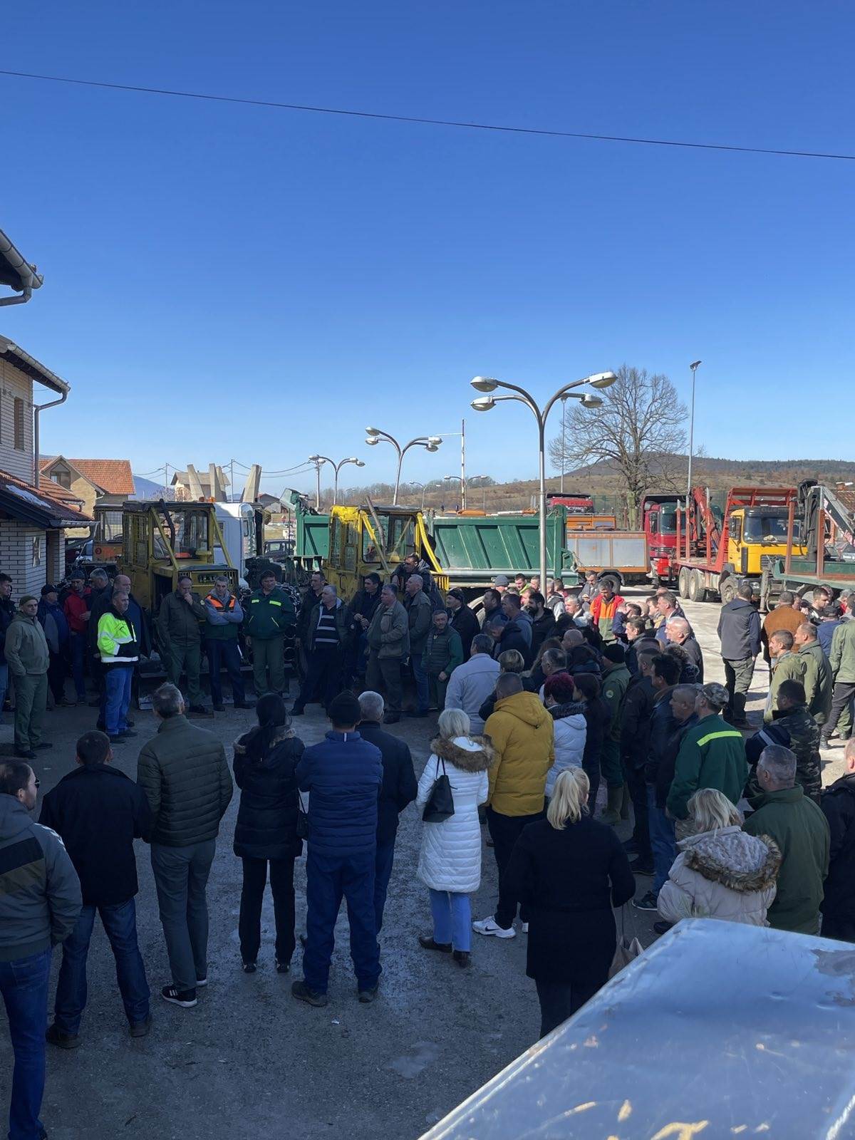  Protest radnika ŠG Oštrelj Drinić 