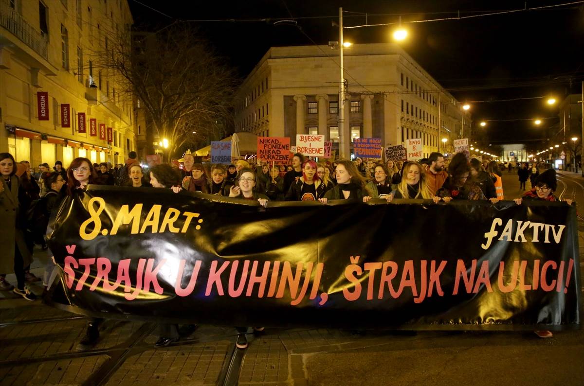  Demonstracije povodom 8. marta u Hrvatskoj 
