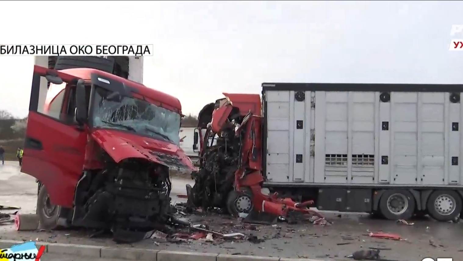  Sudar kamiona u Srbiji 