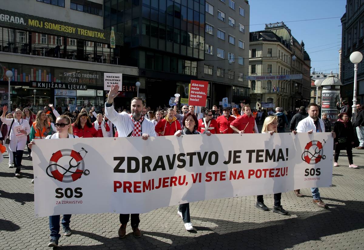  Protest ljekara u Zagrebu 