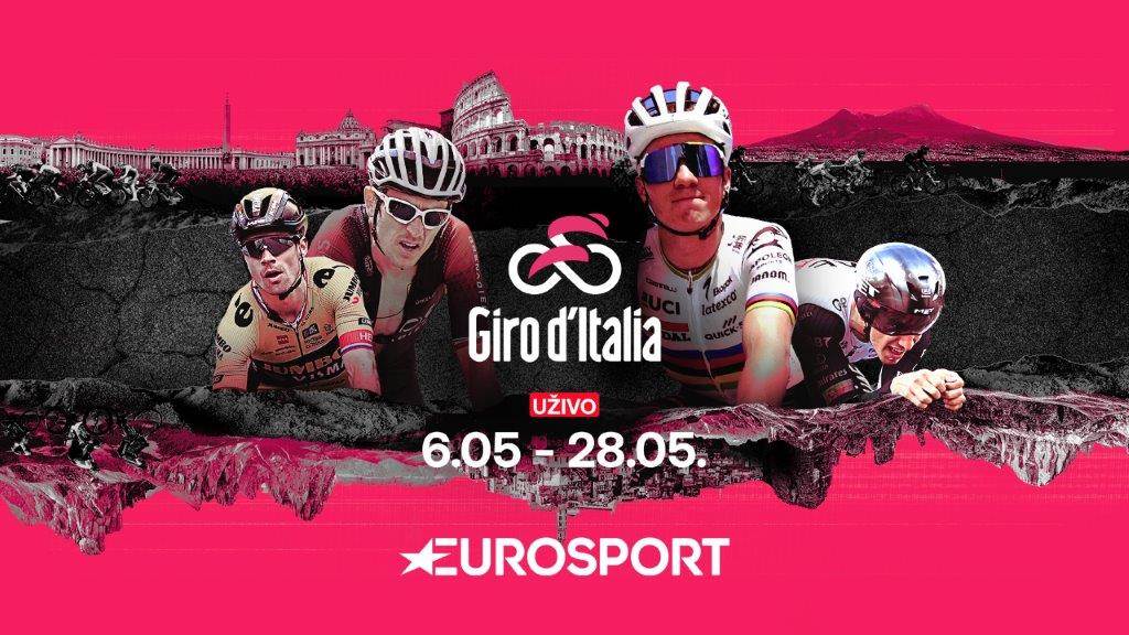  Điro d'Italija na Eurosportu od 6. do 28. maja 2023. godine 