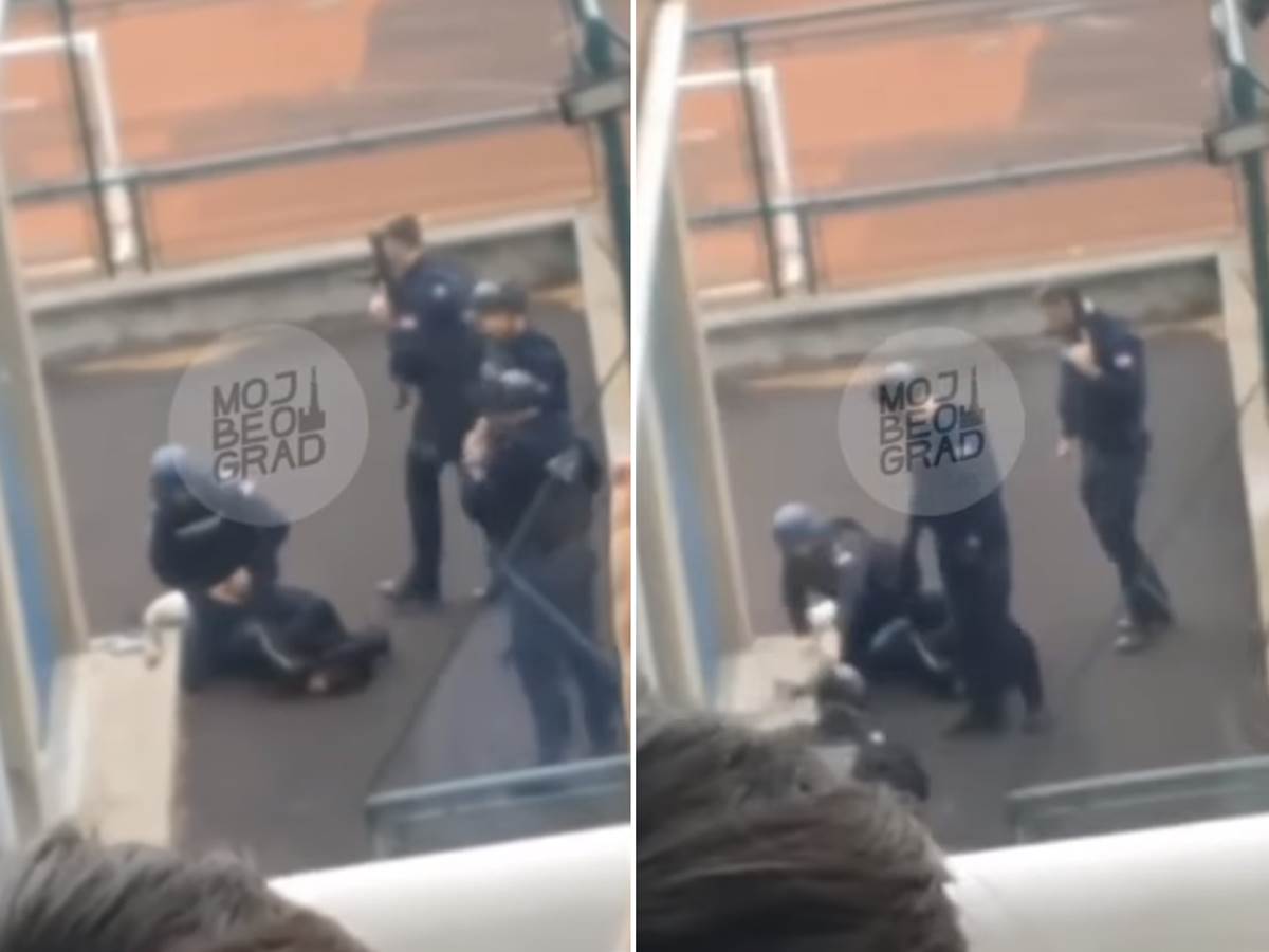  Snimak hapšenja učenika koji je počinio masakr u školi u Beogradu 