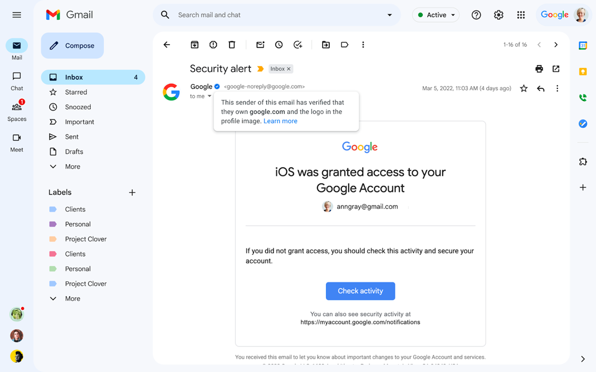 gmail dobija plavu kvačicu gmail dobija plavu kvačicu
