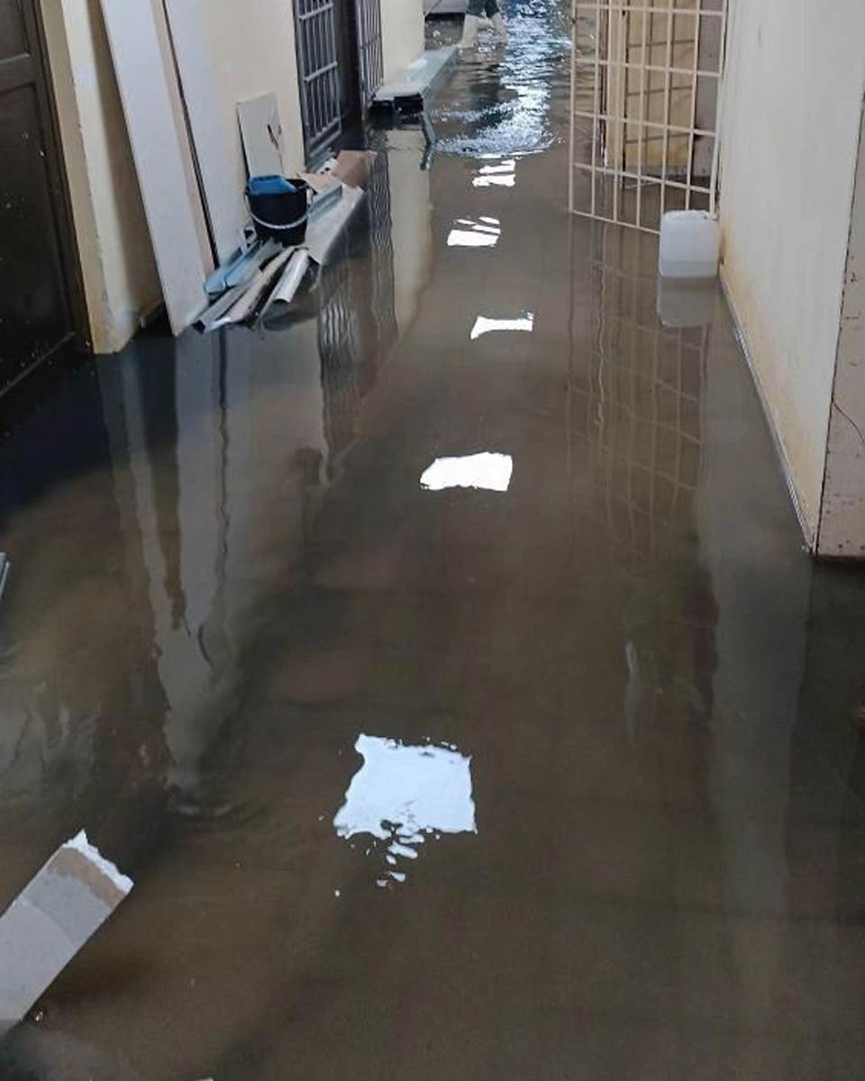 Poplavljen podrum Urgentnog centra u Kragujevcu Poplavljen podrum Urgentnog centra u Kragujevcu