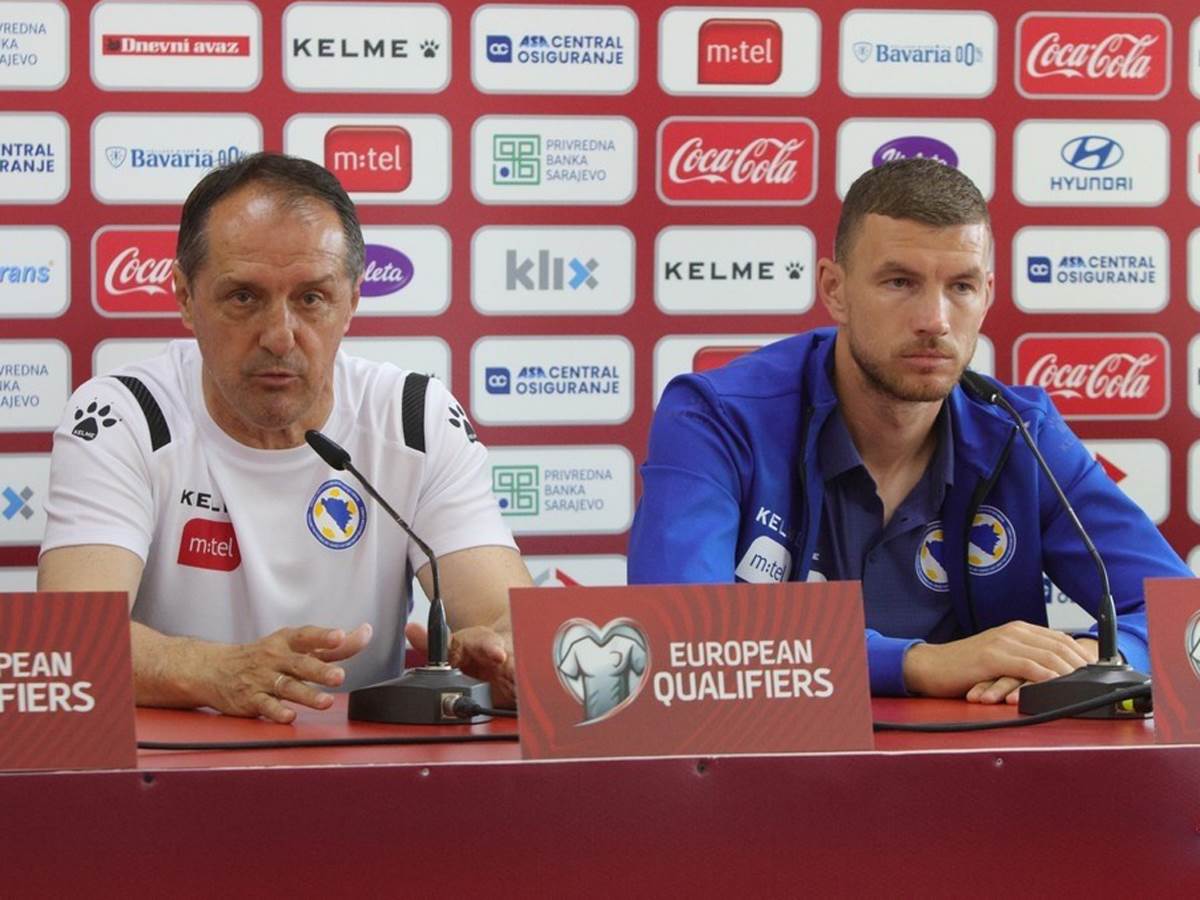 Faruk Hadžibegić i Edin Džeko najavili utakmicu BiH Luksemburg Faruk Hadžibegić i Edin Džeko najavili utakmicu BiH Luksemburg
