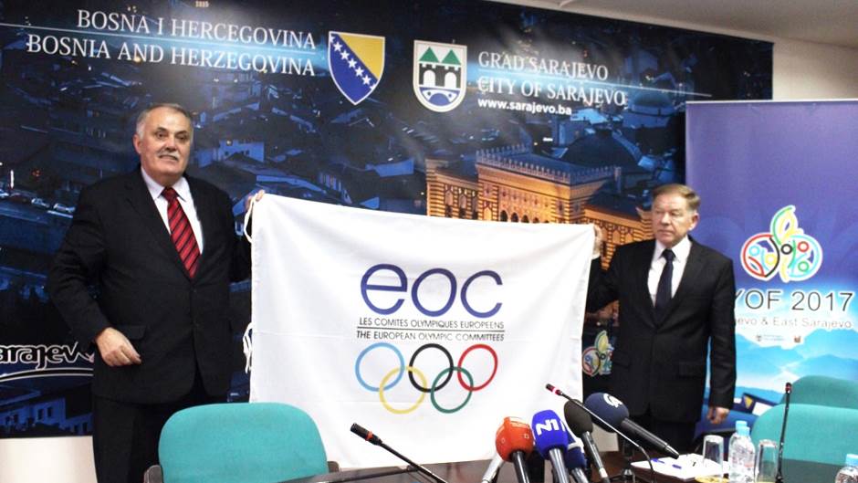  Zastava EYOF stigla u Sarajevo 