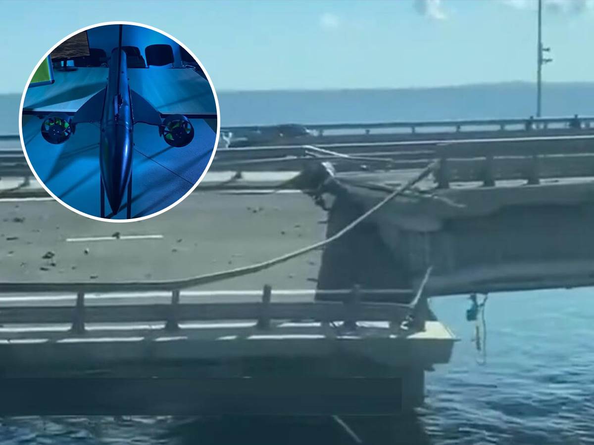  Most na Krimu napadnut podvodnim dronovima 