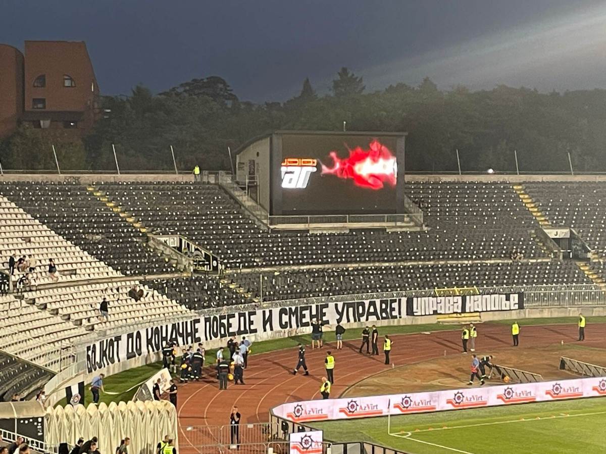  Grobari nisu na utakmici Partizan - Sabah 