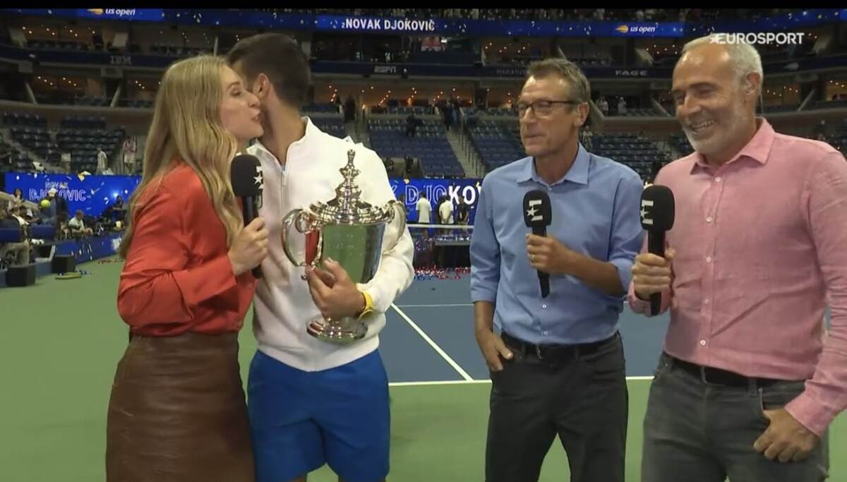  Novak Djokovic i Barbara Set na US openu 